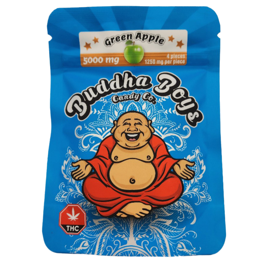 Buddha Boys Gummies - 5000 mg THC, Green Apple